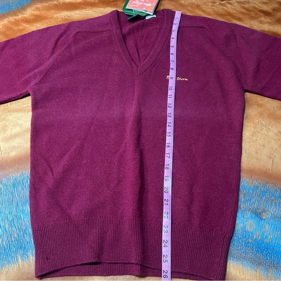 Vintage Peter Storm Wool water proofed V-neck pullover sweater medium England - Picture 11 of 11